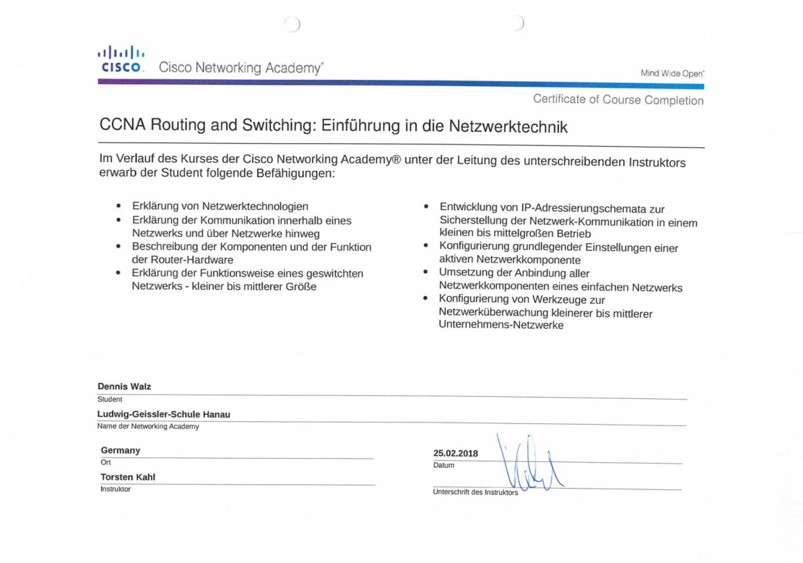 Vorschau: Einführung in die Netzwerktechnik – Dennis Walz